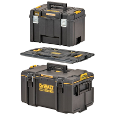 Zestaw dwóch skrzyń z adapterem  DeWalt TOUGHSYSTEM DWST08017-9