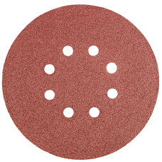 Krążki ścierne 150mm, K80, 5szt. z 8 otworami Graphite 55H947