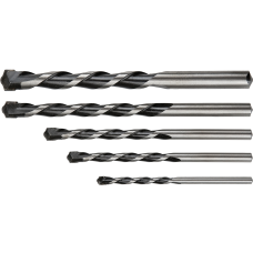 Wiertła do betonu 4-10mm, 5szt., końcówka motylkowa Graphite 57H350
