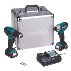 Zestaw elektronarzędzi 12V Makita CXT CLX224X 2x1.3Ah