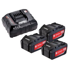 Zestaw 3 akumulatorów 18V Li-Ion 5.2Ah i ładowarki ASC 30-36V Metabo 685048000