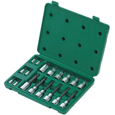 Zestaw 18 nasadek trzpieniowych typu Bit Torx 1/4" i 1/2" Sata ST09052SJ