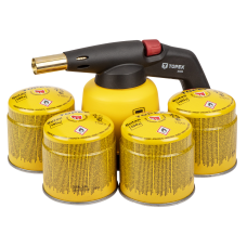 Lampa lutownicza + 4 naboje z zaworkiem Topex 44E154