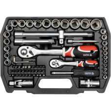 Zestaw narzędziowy 1/2" 72szt. Yato YT-38782