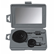 Zestaw otwornic puszkowych do drewna 9 szt, 19-82 mm Dedra 0792