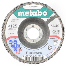 Ściernica lamelkowa 125mm P40 F-ZK, CON Metabo 626462000