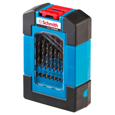 Zestaw wierteł do metalu HSS pro 19szt. Schmith SQWMP-01