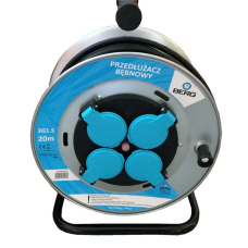 Przedłużacz bębnowy H05RR-F 3x1.5mm 20m Metal 4GN Berg B120000019