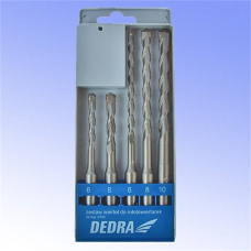 Komplet 5 wierteł do młotowiertarek 6,8x110, 6,8,10x160 Dedra 703