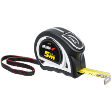 Miara 5m/19mm, auto - blokada, taśma nylon, zawieszka Dedra M576P