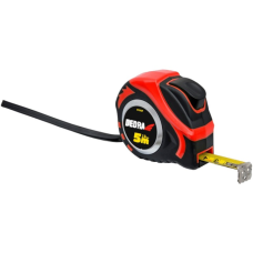 Miara 5m/19mm, czerwona, auto - blokada,  dwustronna taśma Dedra M591P