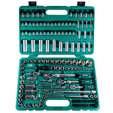 Klucze nasadowe 1/4", 3/8", 1/2", zestaw 155 elementów Honiton H4351