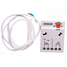 Czujnik zmierzchowy z zewnętrzną sondą 2300W 2-100lx IP65/IP20 biały Orno OR-CR-233