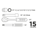 Klucze nasadowe 15szt. Top Tools 38D525